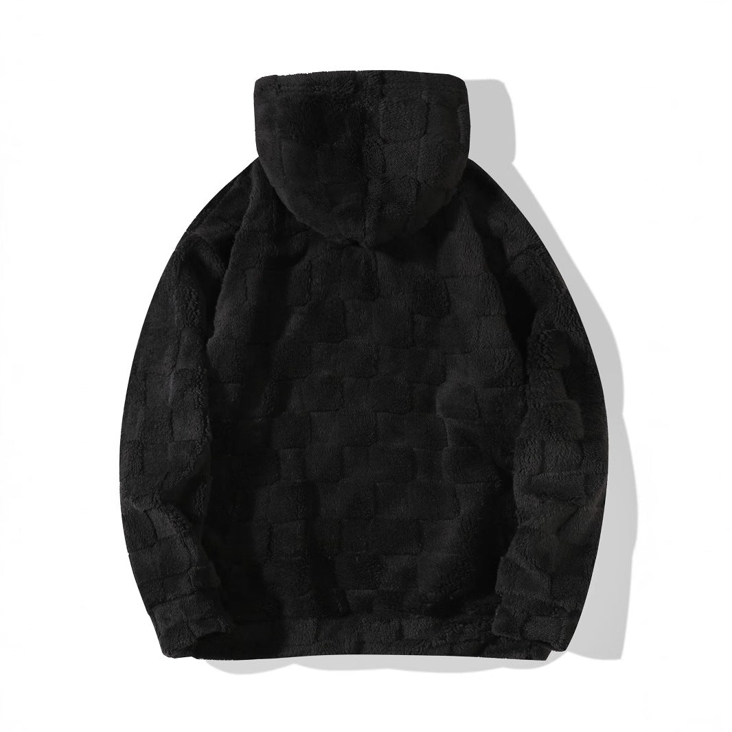 Damen Gemütliches Fleece-Set mit Kapuze und elastischem Bund EB