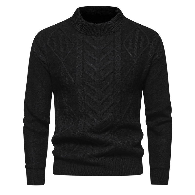 Herren Strickpullover mit strukturiertem Muster EB
