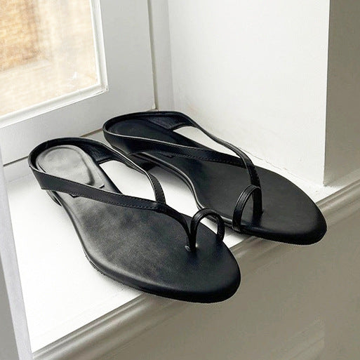 Damen Zehentrenner Sandalen mit komfortablem Keilabsatz und modischem Design EB