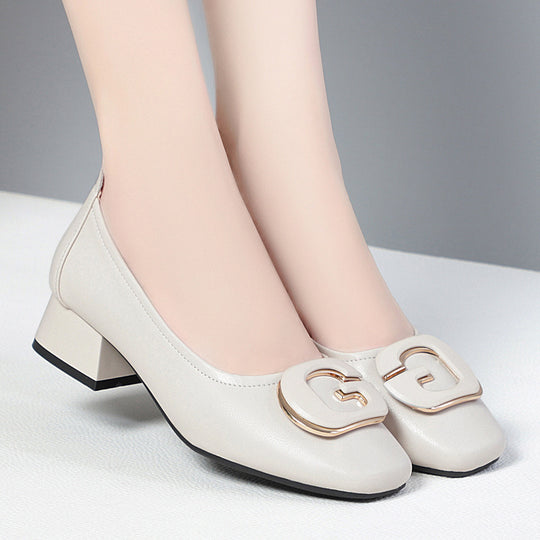 Damen Elegante und bequeme Ballerinas mit modischem Schmuckdetail EB
