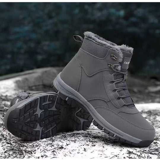 Damen gefütterte Winterstiefel mit rutschfester Profilsohle EB