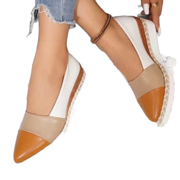 Damen Wedge-Pantoletten mit elegantem Geflecht und vielseitiger Sohle EB