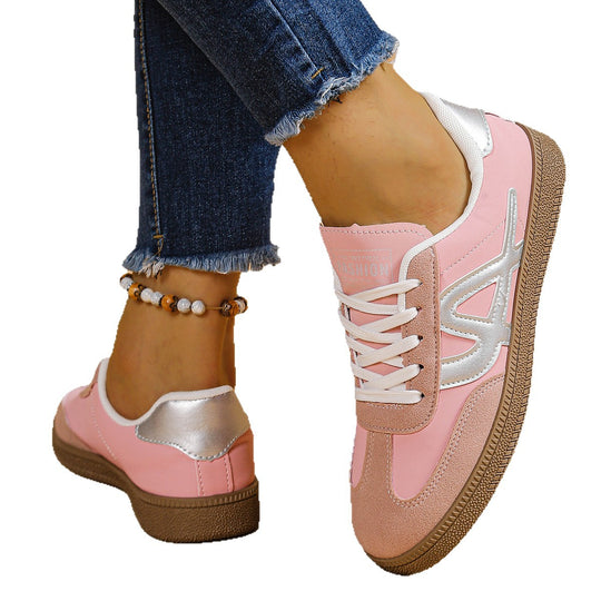 Damen Sportliche Sneakers mit atmungsaktiver Oberflächenstruktur und rutschfester Sohle EB