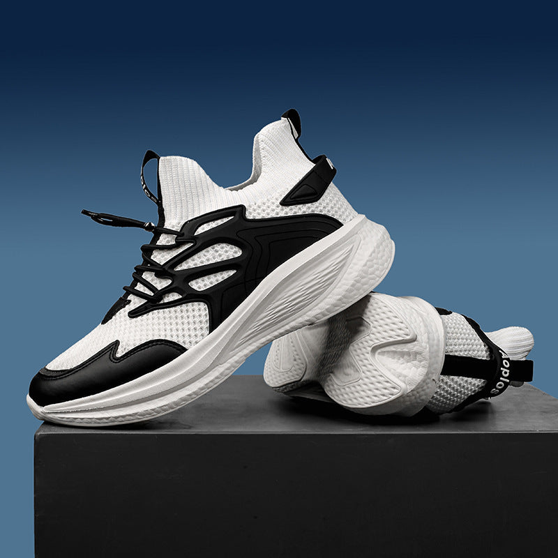 Damen Sportliche Sneakers mit elastischem Obermaterial und rutschfester Sohle EB