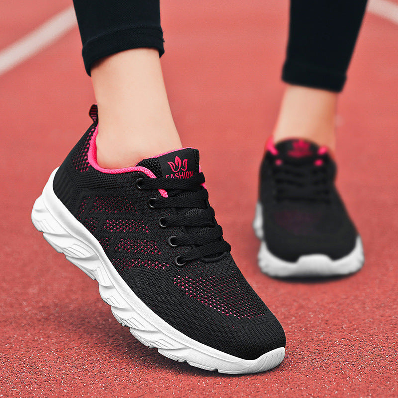 Damen Atmungsaktive Lauf-Sneaker mit flexiblem Sohlenprofil und dämpfendem Fußbett EB
