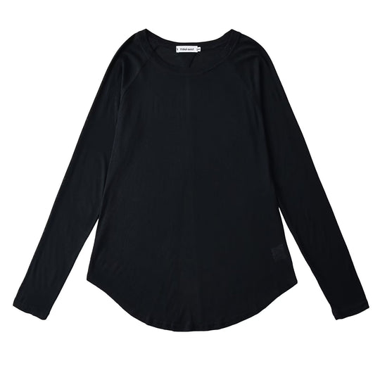 Damen lässiges Langarm-T-Shirt EB