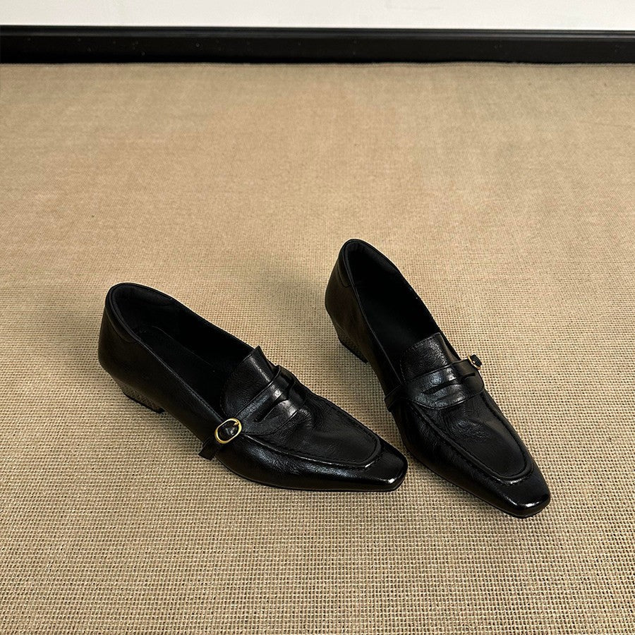 Damen elegante Ballerinas mit modischem Riemchen und hochwertiger Lederverarbeitung EB