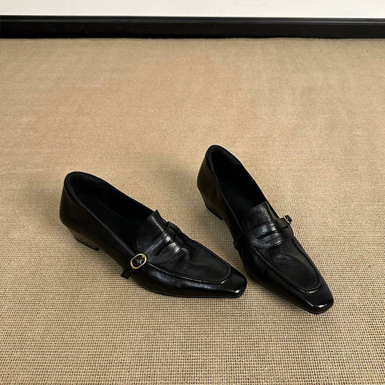 Damen elegante Ballerinas mit modischem Riemchen und hochwertiger Lederverarbeitung EB