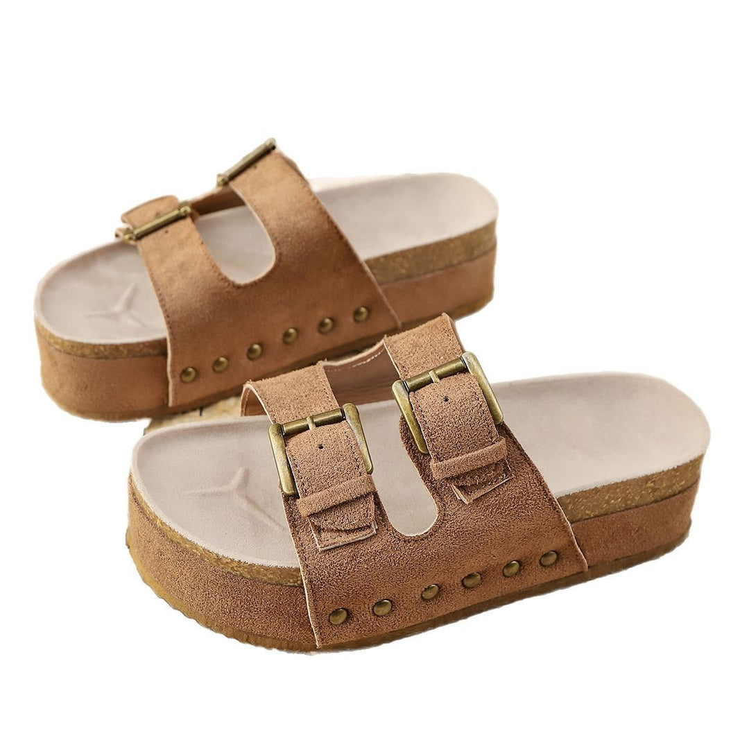 Damen Komfortable Clogs mit doppelt verstellbaren Riemen EB
