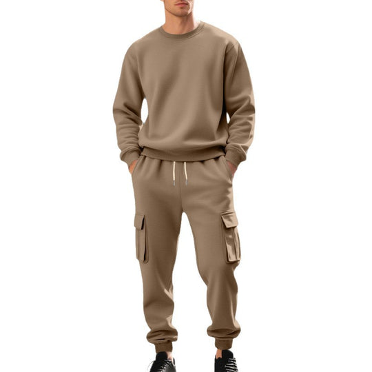 Herren lässiges Sweatshirt und Cargo-Hose Set EB