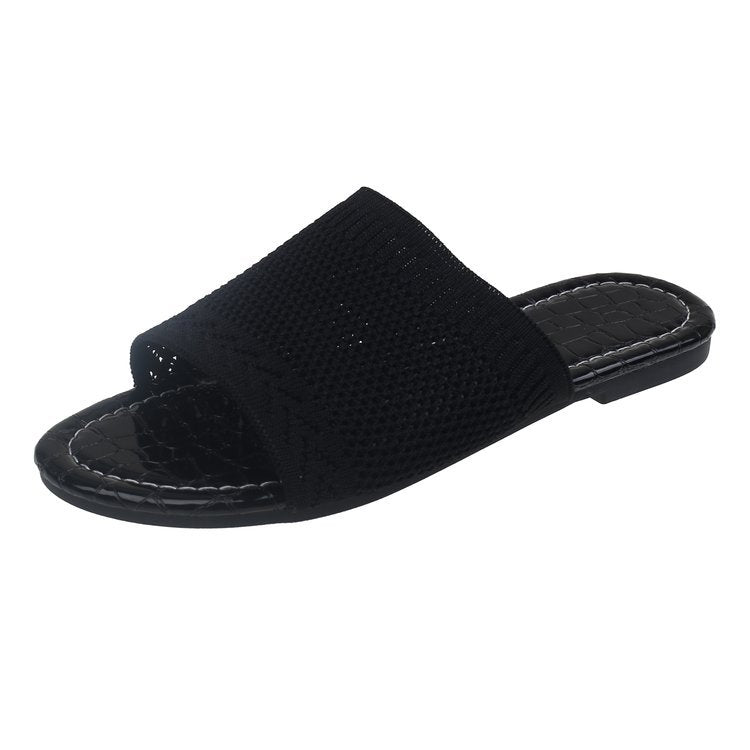 Damen Komfortable Slip-On Sandalen mit atmungsaktivem Obermaterial EB