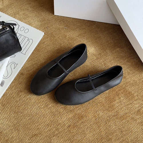 Damen Ballerinas mit elastischem Riemen für optimalen Halt EB