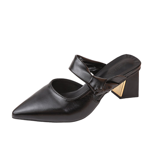 Damen Elegante Slingback Pumps mit modischem Schleifen-Detail EB