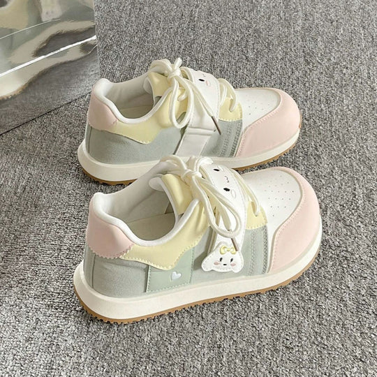 Damen Kindersneaker mit niedlichem Tierdesign und praktischem Klettverschluss EB