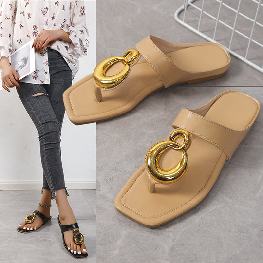 Damen modische Sandalen mit eleganter Schnalle und anatomischem Fußbett EB
