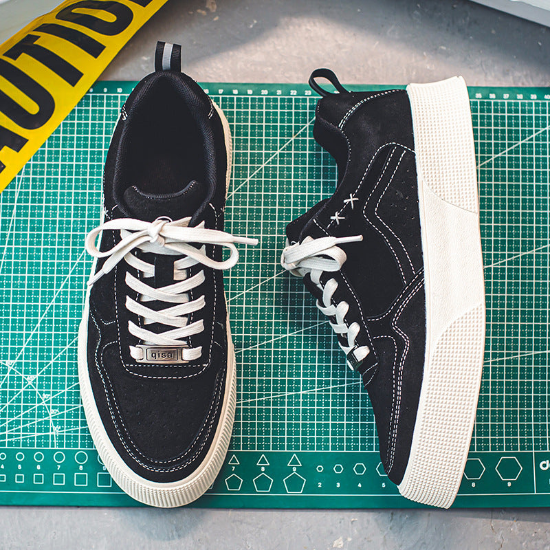 Damen Sportliche Sneakers mit hochwertiger Veloursleder-Oberfläche von EB