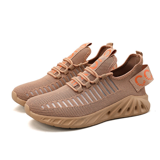 Damen Sportliche Strick-Sneakers mit Flexiblem Dämpfungssystem EB