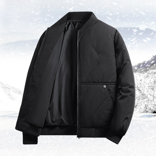 Herren isolierte Quilted-Bomberjacke mit Softshell-Außenmaterial, wärmender Thermofütterung und Druckknopf-Eingrifftaschen EB