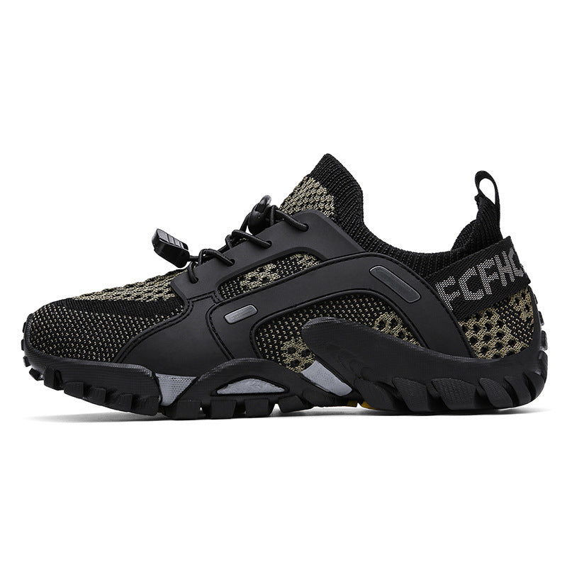 Damen Sportliche Freizeit-Sneaker mit atmungsaktivem Netzmaterial und rutschfester Sohle EB
