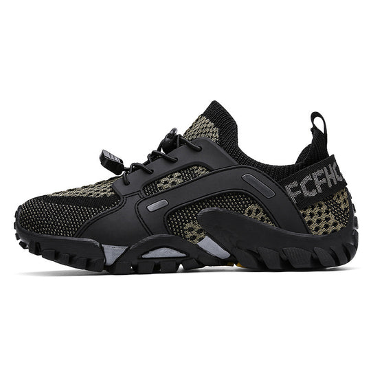 Damen Sportliche Freizeit-Sneaker mit atmungsaktivem Netzmaterial und rutschfester Sohle EB