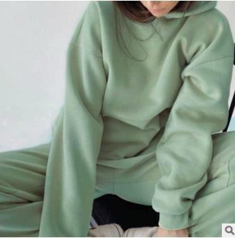 Damen lässiger Kapuzenpullover und Jogginghose Set EB