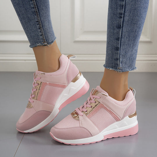 Damen Sportliche Sneakers mit atmungsaktivem Obermaterial und hochwertigen Details EB