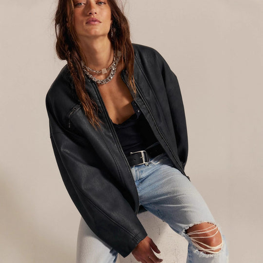 Damen Modische Echtjacke EB