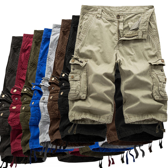 Herren Cargoshorts mit multifunktionalen Taschen und elastischem Bund EB