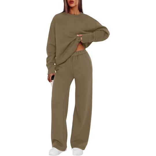 Damen nan lässiges Sweatshirt und weite Jogginghose Set EB