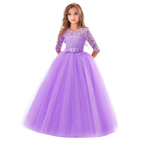 Damen Prinzessinnenkleid mit Spitzenoberteil und Tüllrock EB