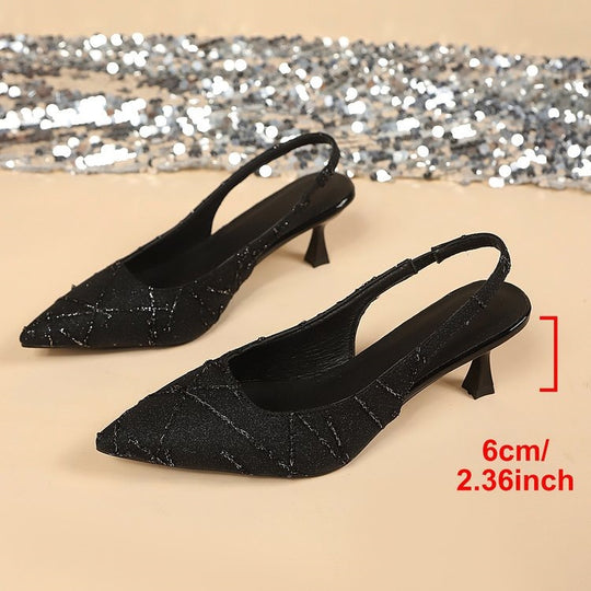 Damen Schlupfsandalen mit elegantem Fersenriemen EB