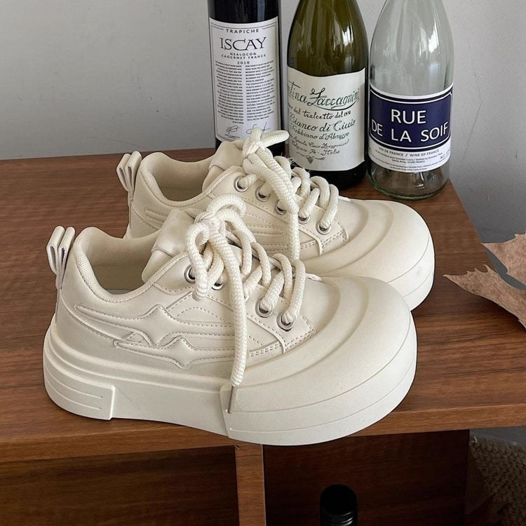 Damen Sneakers mit dicker, dämpfender Sohle und atmungsaktivem Obermaterial EB