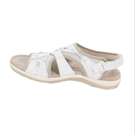 Damen  bequeme Outdoor-Sandalen mit Schnellzugsystem gepolstertem Fußbett und geschlossener Fersenpartie EB