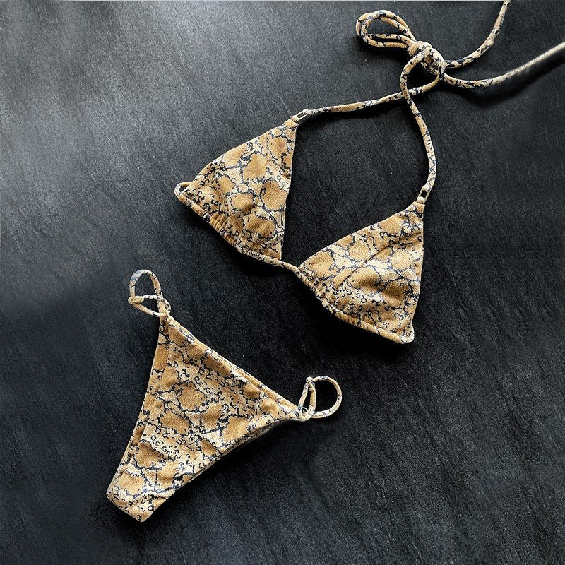 Damen Triangel-Bikini mit verstellbaren Trägern und komfortabler Passform EB