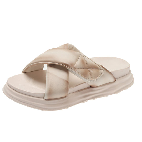 Damen Komfortable Sandalen mit modernem Querriemen EB