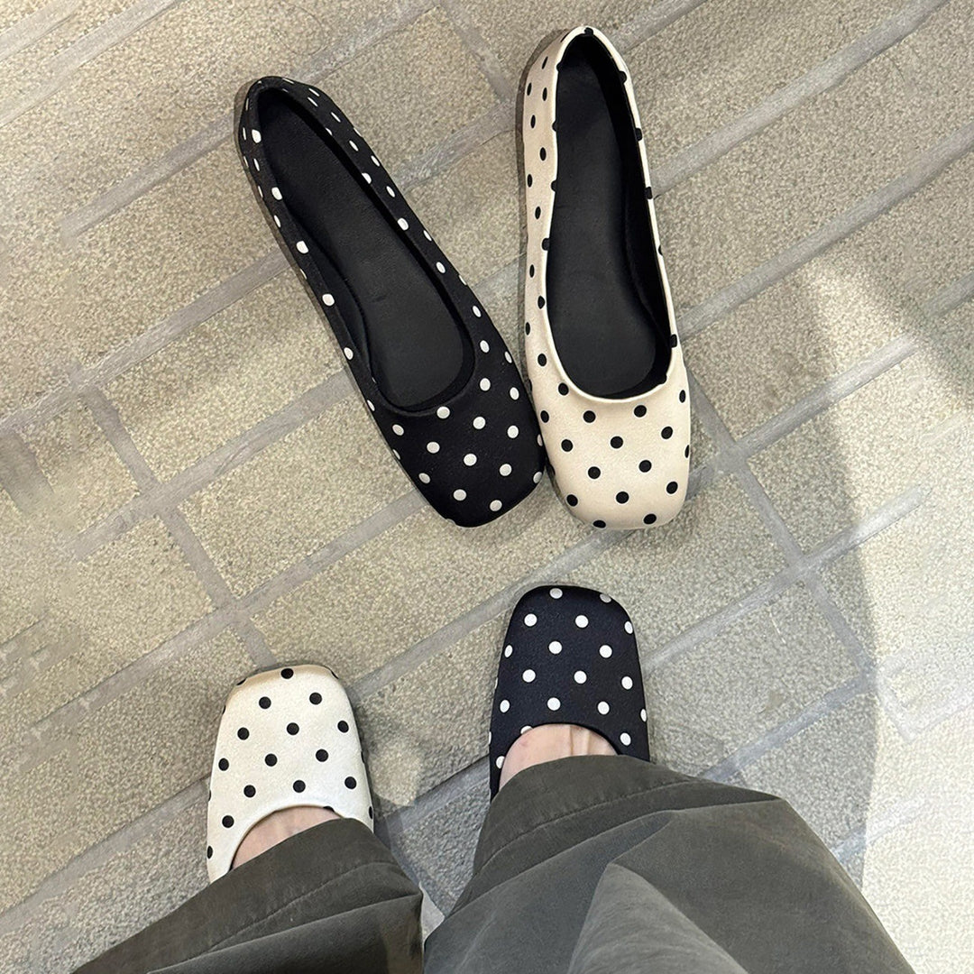 Damen Ballerinas aus hochwertigem Kunstleder mit elegantem Design EB