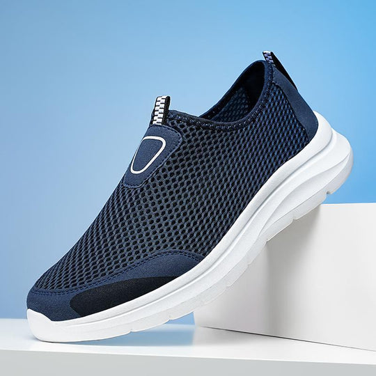 Damen Atmungsaktive Slip-On Sneakers mit flexiblem Netzdesign EB