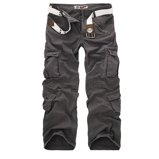 Herren Cargo-Hose mit elastischem Bund und vielseitigen Taschen EB