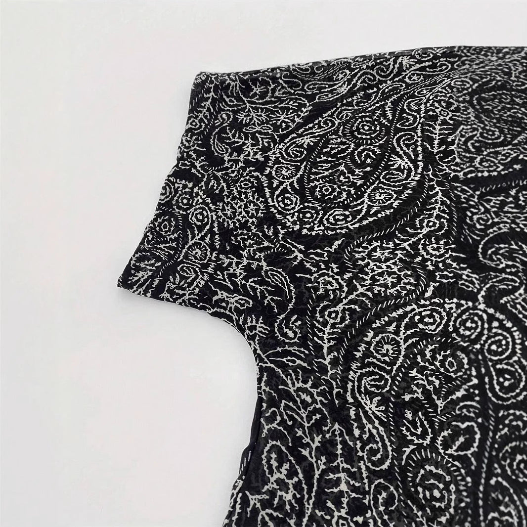 Damen Kimono-Jacke mit trendigem Muster und lockerem Schnitt EB