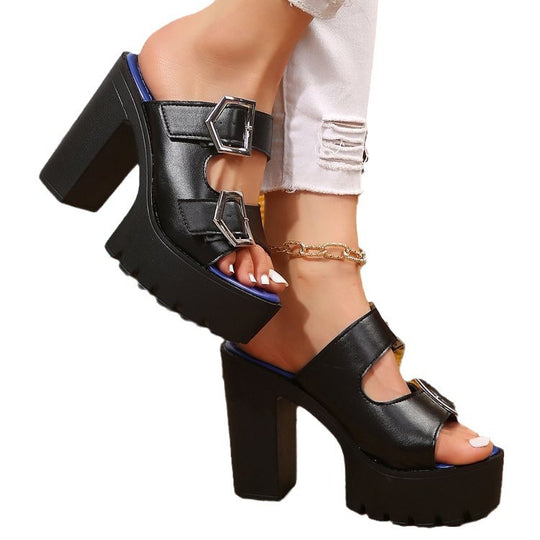 Damen Plateau Sandalen EB