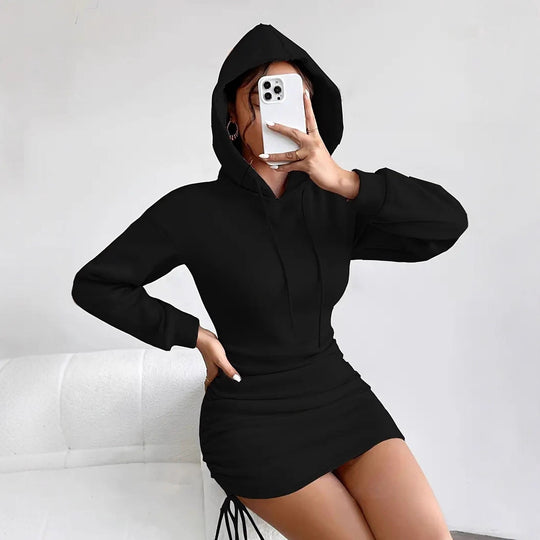 Damen Hoodie-Kleid EB