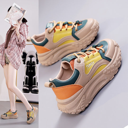 Damen Sportliche Chunky Sneakers mit komfortabler Dämpfung EB