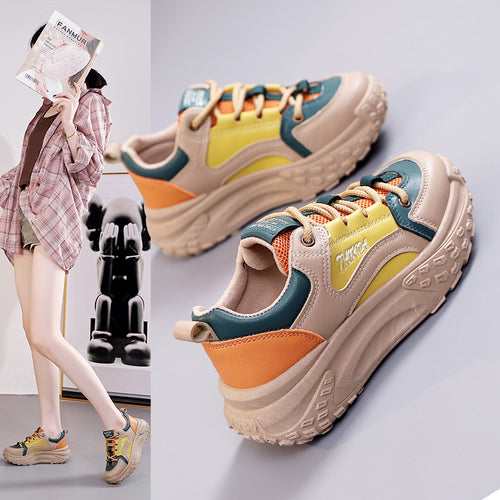 Damen Sportliche Chunky Sneakers mit komfortabler Dämpfung EB