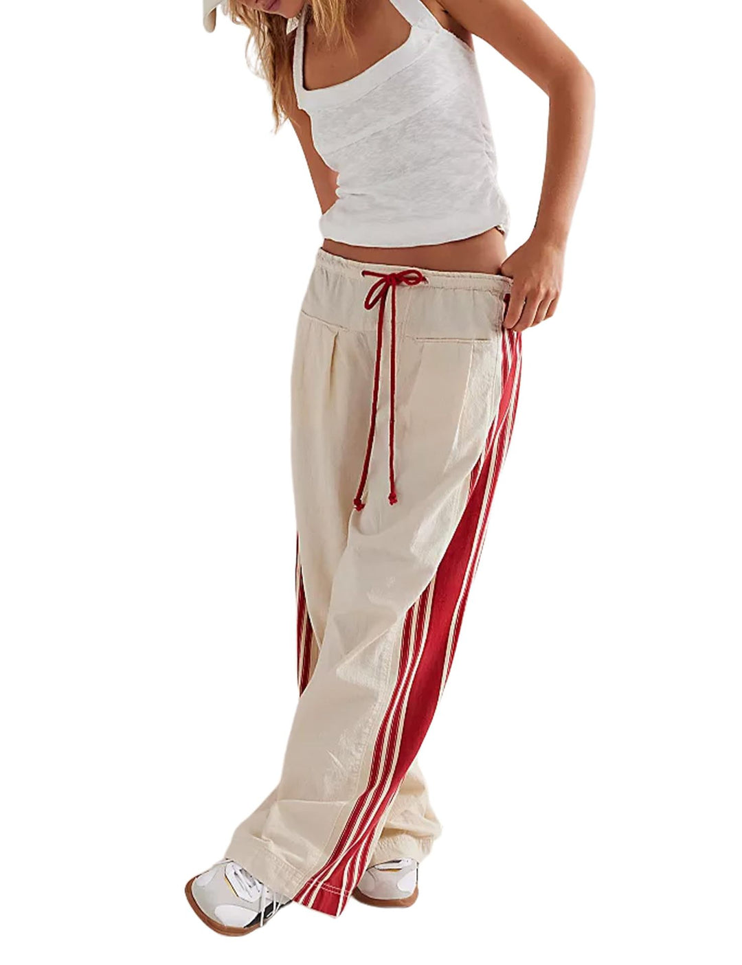 Damen Lässige Sporthose mit seitlichen Streifen EB