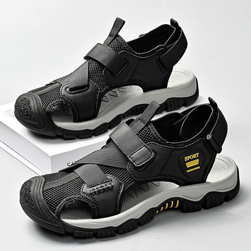 Damen Sportliche Aquasandalen mit verstellbarem Klettverschluss und rutschfester Sohle EB