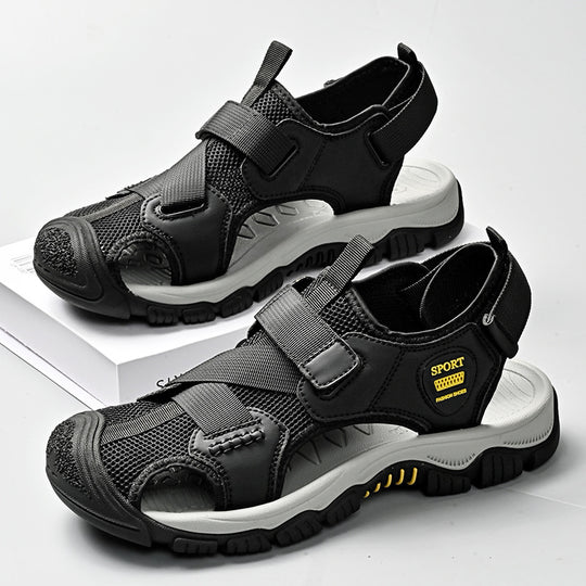 Damen Sportliche Aquasandalen mit verstellbarem Klettverschluss und rutschfester Sohle EB