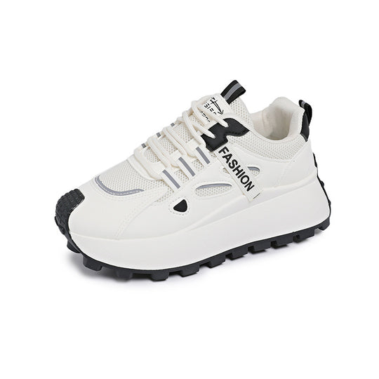Damen Sportliche Chunky Sneakers mit dämpfendem Profil und atmungsaktiver Obermaterialstruktur EB