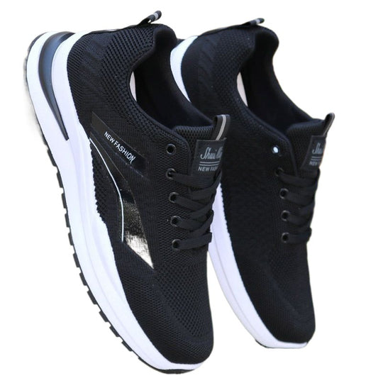 Damen Atmungsaktive Laufsneaker mit flexiblem Mesh-Obermaterial und dämpfender Sohle EB