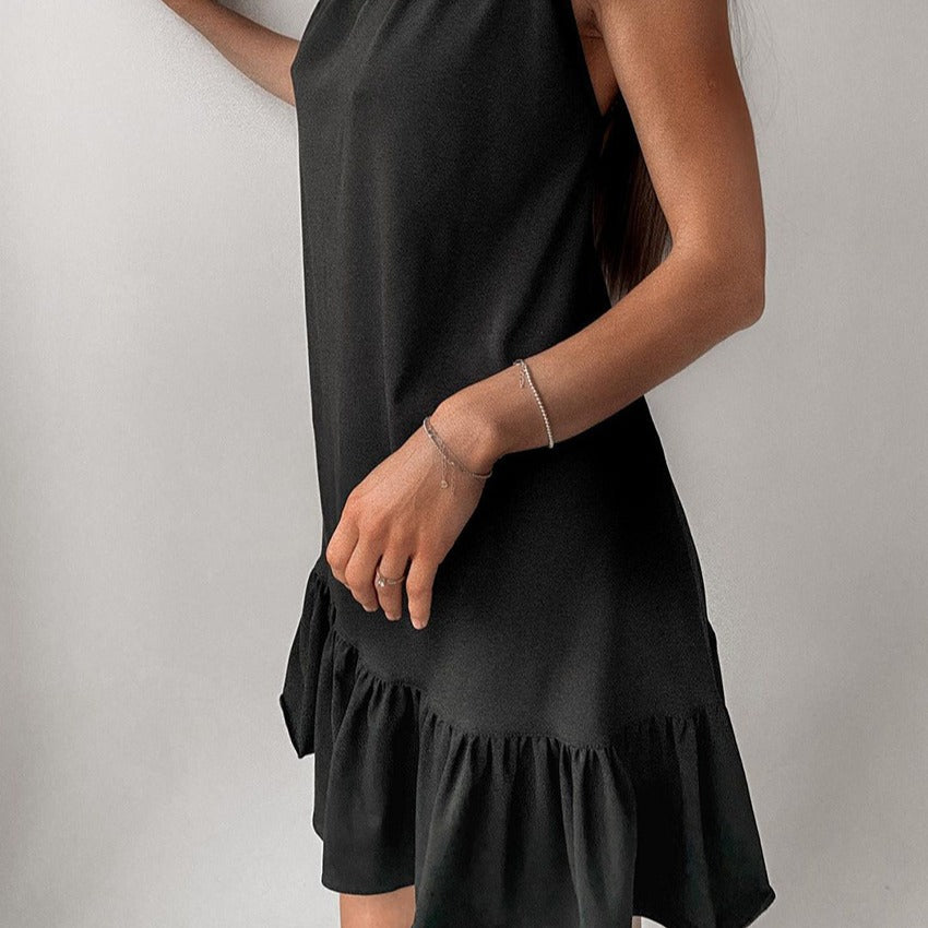 Damen luftiges Sommerspitzenshirt mit Rüschendetails EB