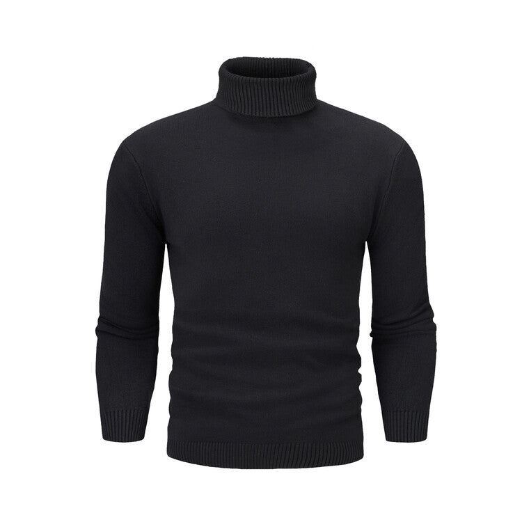 Herren eleganter Rollkragenpullover aus feiner Merinowolle EB